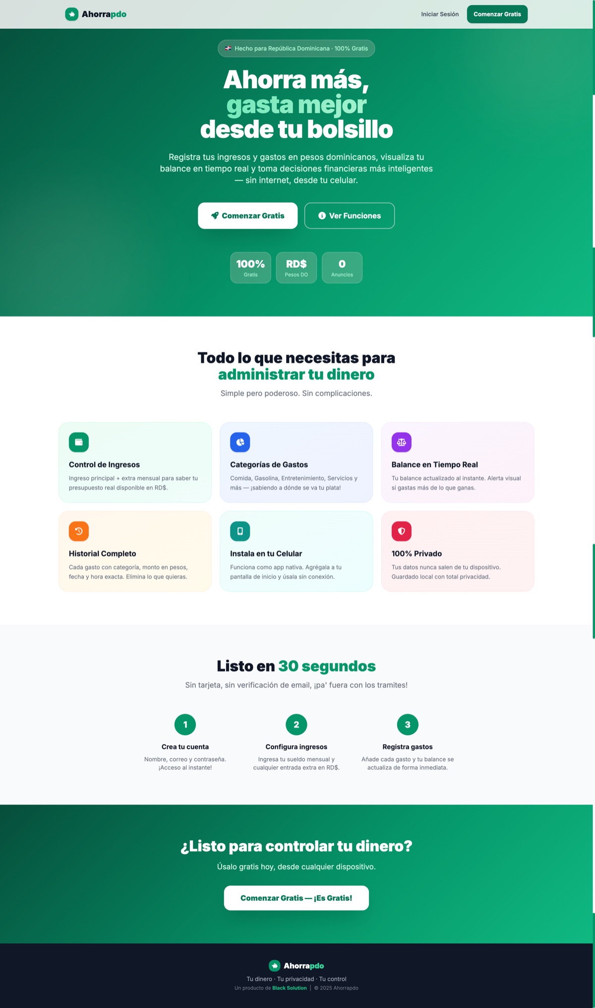 Ahorrapdo — Finanzas Inteligentes para Dominicanos